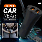 4 in 1 Car Rear Seat Charger