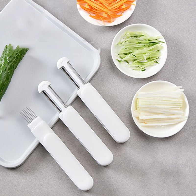 3 In 1 Multifunctional Rotating Paring Knife