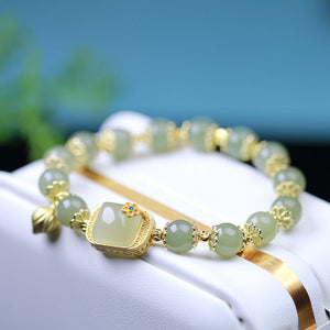 Hotan Jade Beaded Bracelet