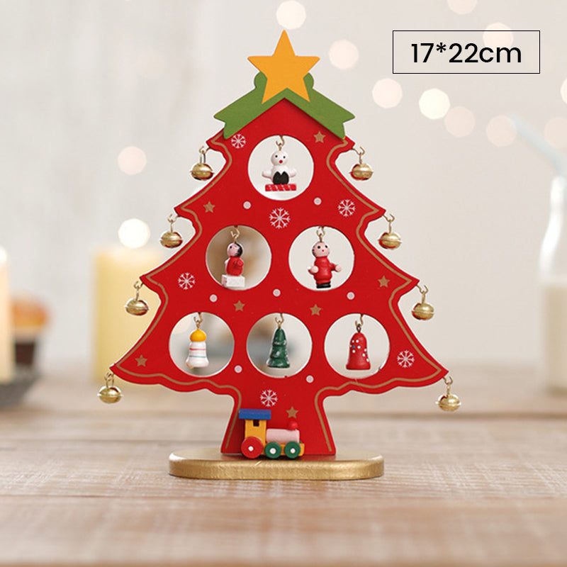 DIY Wooden Mini Christmas Tree Set