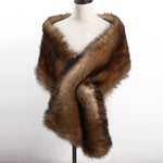 Fake Fur Big Shawl Cloak Scarf