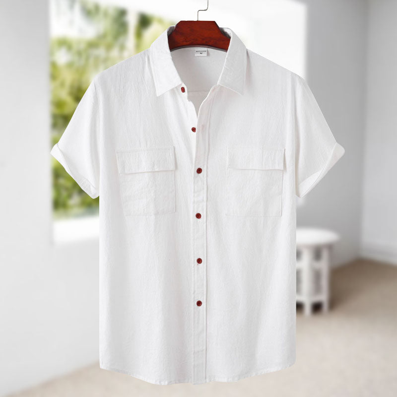 Men's Linen Short Sleeve Shirt