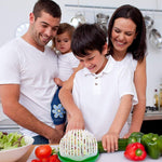 Salad cutter with lemon squeezer, salad in 60 seconds