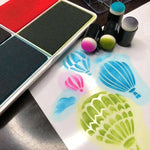 DIY sponge finger painting