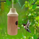 Wooden Hummingbird House