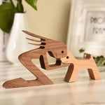 Pet Lover Wood Sculpture Table Ornaments