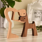 Pet Lover Wood Sculpture Table Ornaments