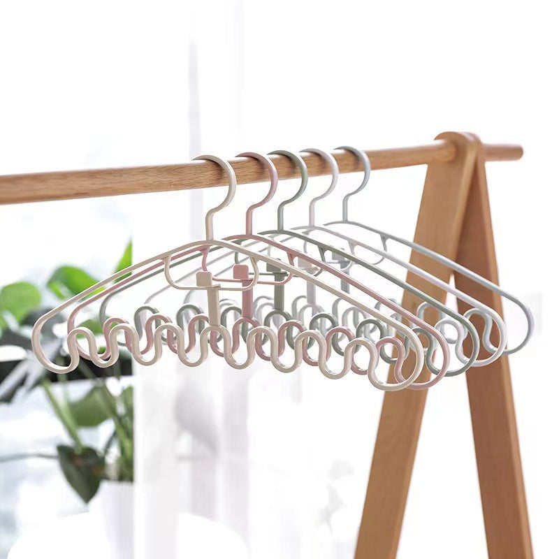 Wave Pattern Stackable Hanger (10pcs)