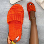 Women's Solid Color Platform Slippers