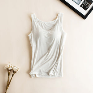 Women Built-In Bra Casual Tank