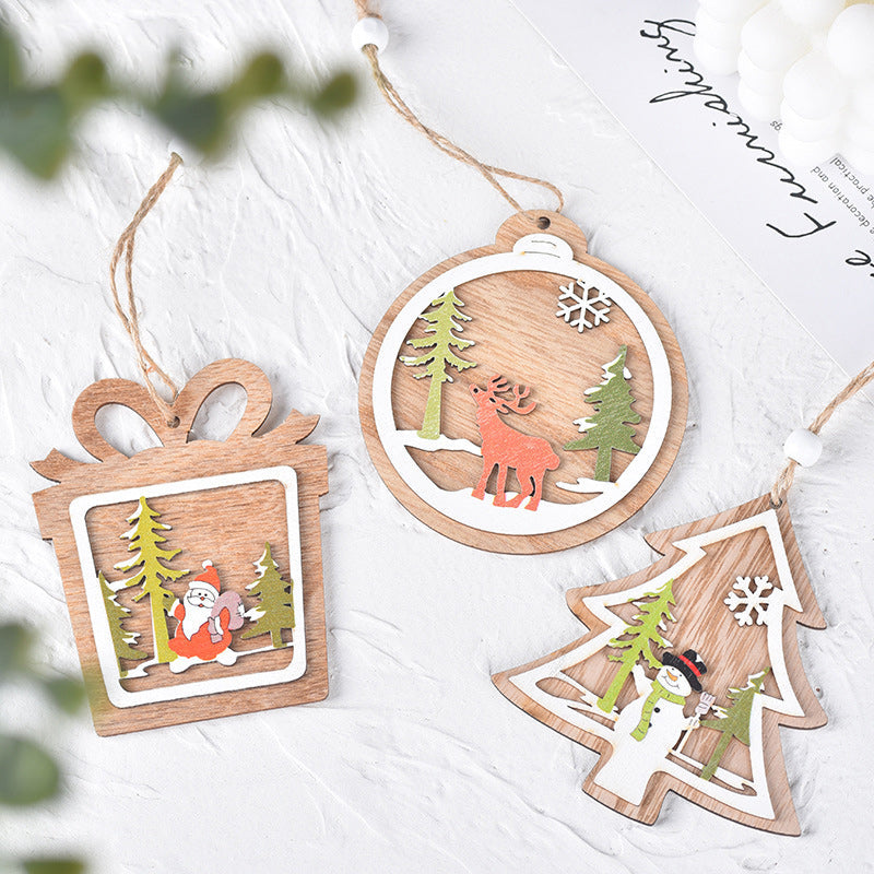 Christmas Wooden Pendant