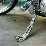 Skeleton Paw With Middle Finger Motorcycle Kickstands