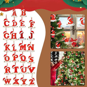 Personalized Christmas 24 Letter Ornaments