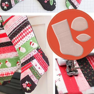 Handmade Christmas Stocking Template Set