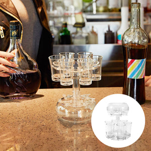 6 Shot Glass Dispenser and Holder