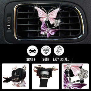 Bling Butterfly Car Accessories, Cute Car Air Freshener