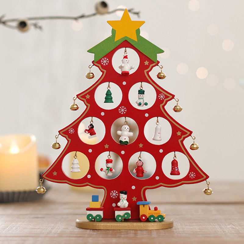 DIY Wooden Mini Christmas Tree Set