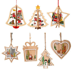 Christmas Wooden Pendant