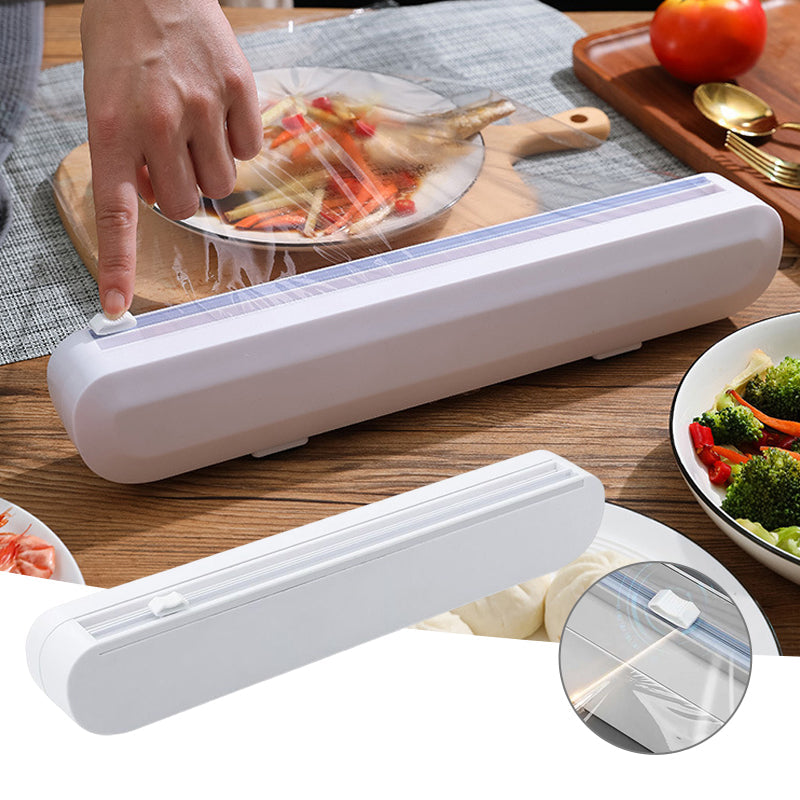 Plastic Wrap Dispenser With Cutter