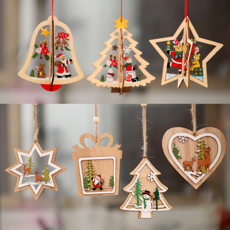 Christmas Wooden Pendant