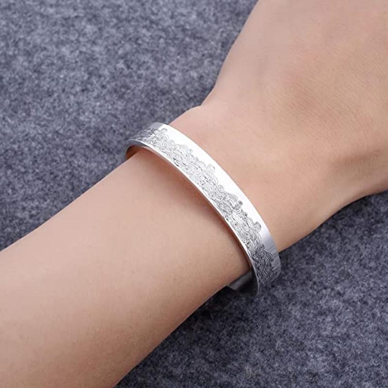 Stainless Steel Open Sea Wave Bracelet