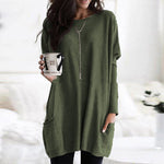 Long Sleeve Casual Pocket T-Shirt