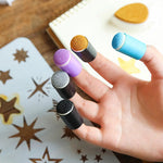 DIY sponge finger painting