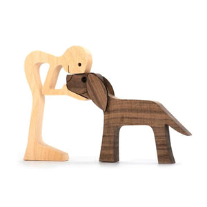 Pet Lover Wood Sculpture Table Ornaments