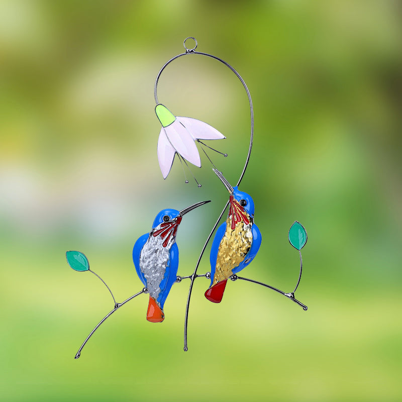 Blue Hummingbird Hanging Decoration