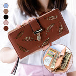 WOMEN'S WALLET WITH CUT-OUT DESIGN