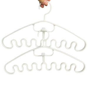 Wave Pattern Stackable Hanger (10pcs)