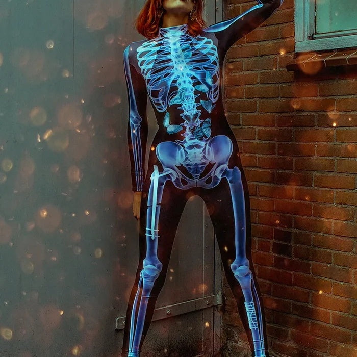 Halloween SexySkull Bodysuit