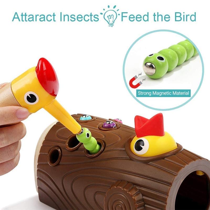 Woodpecker Insect Catching Game Toys For Kids