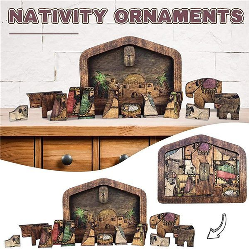 Wooden Jesus Puzzles Set