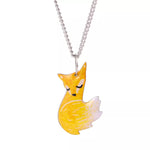 Fox Hugging Necklace