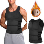 Men's vest with plastic belt