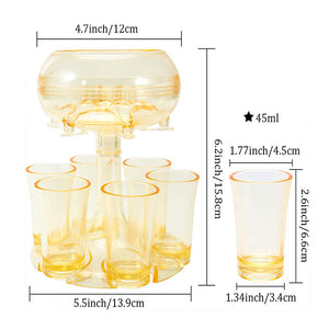 6 Shot Glass Dispenser and Holder