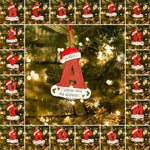 Personalized Christmas 24 Letter Ornaments