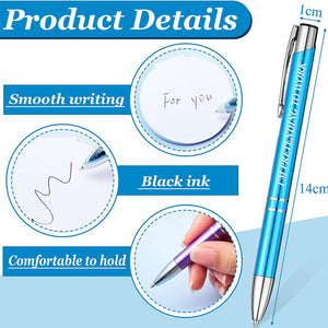 5 Pcs Ballpoint Pens with Interesting Text