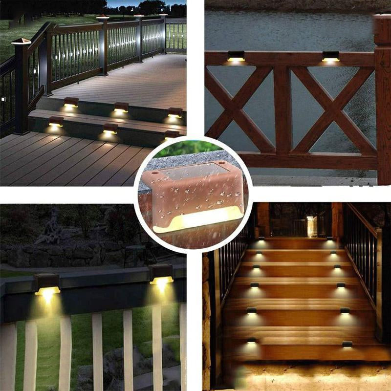 Solar Outdoor Stair Lights（4 packs）