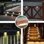 Solar Outdoor Stair Lights（4 packs）