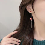 Asymmetric Santa Earrings