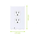 Outlet Wall Plate With LED Night Lights