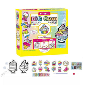 Big Gem Diamond Painting Stickers for Kids