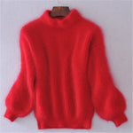 Loose Solid Color Knit Sweater