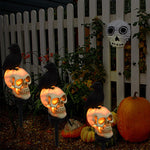 Halloween Solar Skull Crow Decorative Lights