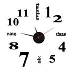 Modern DIY Punch-Free Wall Clock