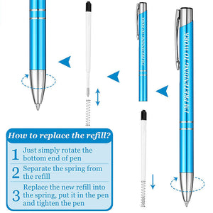 5 Pcs Ballpoint Pens with Interesting Text