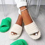 Women's Solid Color Platform Slippers