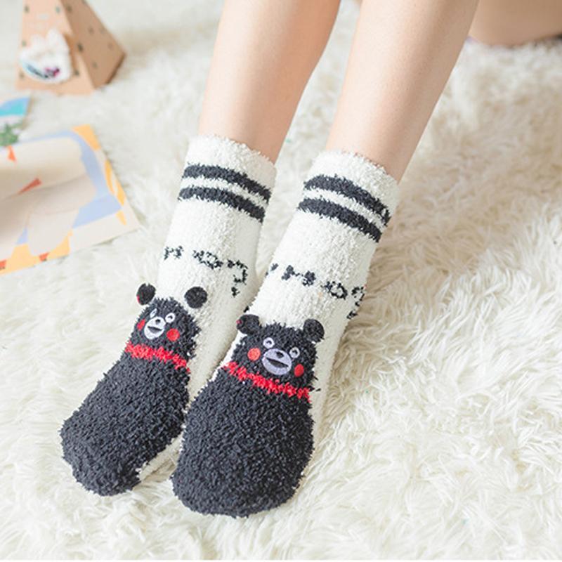 Christmas-themed Coral Fleece Soft Warm Socks